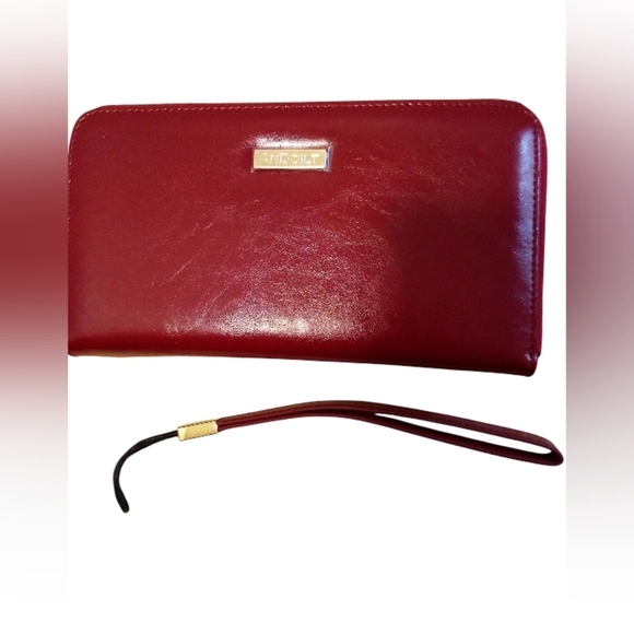 Andoilt Women’s Leather Zip Around Wristlet RFID Blocking Inside Zippered Pocket - Picture 10 of 10